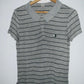 EMPYRE Camiseta tipo polo a rayas. Talla M