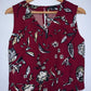 MANGO Blusa corta estampada. Talla XS