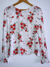 H&M Blusa estampada manga larga. Talla 8 ( S )
