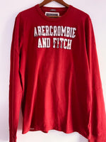 ABERCROMBIE & FITCH Camiseta manga larga bordada. Talla XXL