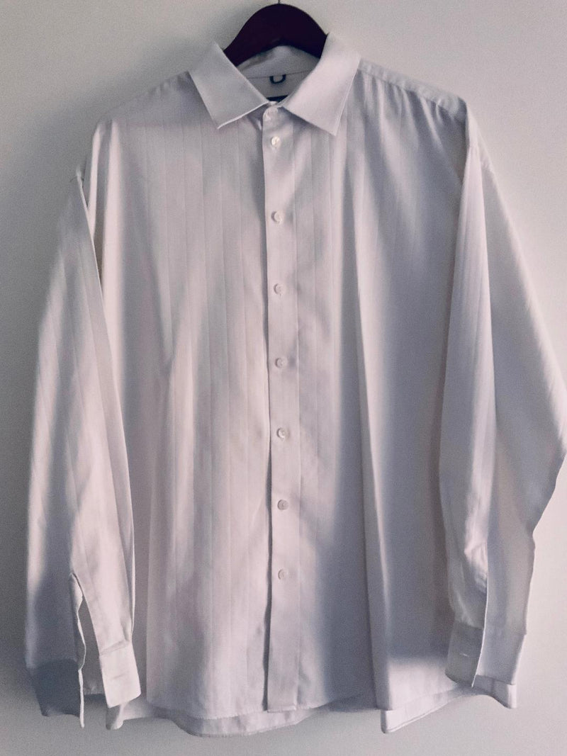 KENNETH COLE REACTION  Camisa clásica para hombre blanca. Talla XL