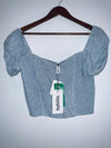 SYBILLA ( NUEVA ) Blusa Crop escote cuadrado. Talla L