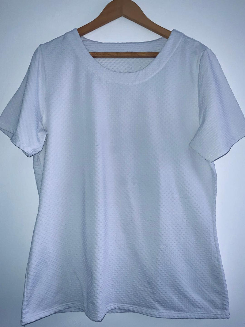 FACOL Camiseta para mujer con textura. Talla 18 ( Plus Size )