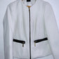 BOGA Chaqueta cuello redondo con contraste. Talla M