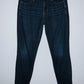 AMERICAN EAGLE Jean cinco bolsillos Skinny lavado oscuro. Talla 4 americana