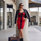 SUZY Vestido corto en satín. Talla S