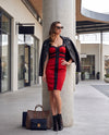 SUZY Vestido corto en satín. Talla S