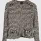 MASSIMO DUTTI Chaqueta recta tejida. Talla XS