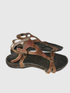 BRAHMA Sandalias en cuero doble correa. Talla 36