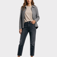MANGO Jean cinco bolsillos gris. Talla 10