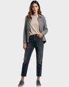 MANGO Jean cinco bolsillos gris. Talla 10