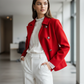 ELA Chaqueta cruzada con cuello militar. Talla 6 ( XS )