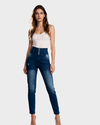JEAN Pretina alta con botones. Talla 8/10