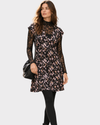 VESTIDO Corto estampado flores. Talla S