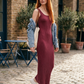 VESTIDO Largo acanalado. Talla S*