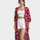 CÉNTRICA Kimono estampado flores. Talla L