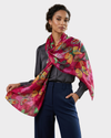 PASHMINA Estampada Mariposas. Talla Única