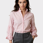 MIRA SMITH Blusa cuello alto cuello estructurado. Talla S