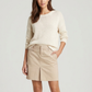 ESPRIT Falda corta en dril. Talla 10 ( M )