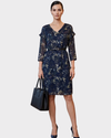 ESPRIT Vestido en plumeti estampado. Talla M*