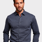 CAMISERÍA EUROPEA Camisa estampada mini print Slim fit. Talla 42*
