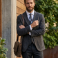MASSIMO DUTTI Corbata preteñida a cuadros. Talla Única