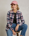 ABRIL Blusa a cuadros leñadora. Talla S