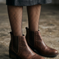 SAN POLOS Botines en cuero para mujer. Talla 36