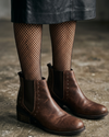 SAN POLOS Botines en cuero para mujer. Talla 36