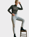 SEVEN SEVEN Jean Skinny con destroyer. Talla6