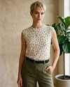 VEROTRU Camiseta en lycra estampada. Talla M
