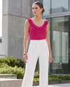 SOFÍA VERGARA ( NUEVA ) Camiseta tejida con arandela. Talla S