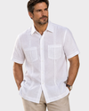 ARTURO CALLE Camisa guayabera en lino. Talla L