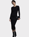 YOURBAN Vestido largo midi acanalado. Talla S