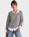 STUDIO F Sweater Tejido calado con lurex. Talla S