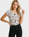 CRASH Camiseta en algodón estampada. Talla S