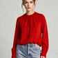 STRADIVARIUS Blusa cuello cerrado. Talla M