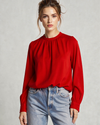 STRADIVARIUS Blusa cuello cerrado. Talla M