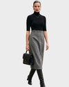 MANGO Vestido Midi con corte. Talla 4 ( XS )