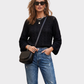 MASSIMO DUTTI Sweater con textura para mujer. Talla S