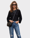MASSIMO DUTTI Sweater con textura para mujer. Talla S