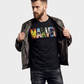 MARVEL Camiseta estampada super héroes. Talla S