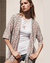 STOP Kimono corto estampado miniprint. Talla XS/S