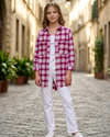 ZARA Blusa leñadora para niña. Talla 11-12