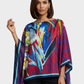 PONCHO Tipo pañoleta estampado. Talla Única