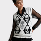 CHALECO Tejido calaveras. Talla S*