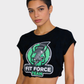 CAMISETA Corta estampada. Talla S*