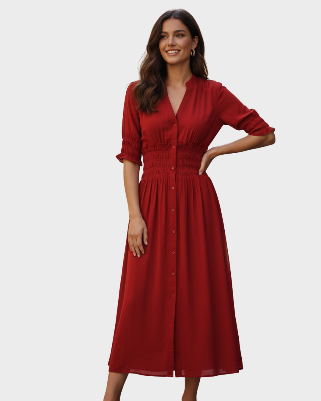 ZARA Vestido largo manga Talla XS –