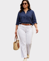 FAIR LADY Pantalón en dril cinco bolsillos . Talla 3XL