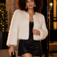 MANGO Chaqueta en pelo sintético. Talla S